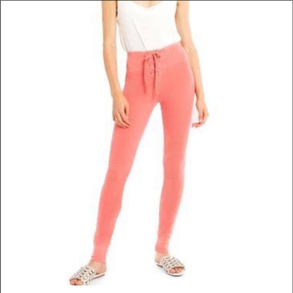 Wildfox Pants - WILDFOX Fifi Skinny Lace up Sweats